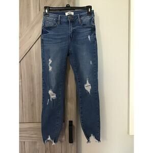 JBD “Just black denim” size 25 distressed jeans